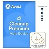 Avast Cleanup Premium - Rimuove i file spazzatura e velocizza il tuo sistema operativo | 10 Dispositivo | 1 Anno | PC/Mac | Codice d'attivazione via email
