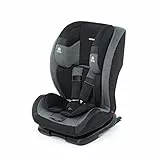 Foppapedretti Re-Klino Fix Seggiolino Auto IsoFix, Gruppo 1/2/3 (9-36 Kg), per Bambini da 9 Mesi A 12 Anni circa, Nero