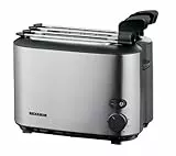 SEVERIN AT 2516 Tostapane automatico 540 W a doppia parete e termostato per regolare la doratura, Tostapane elettrico per toast, Tostapane in acciaio inossidabile termoisolante