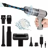 icyant Aspirabriciole Senza Fili, 9000 Pa Aspirapolvere Portatile 3 in 1 Potente 120W 2000mAh Rechargeable per Computer Tastiera Auto Ufficio