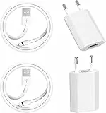 Caricatore iPhone 【Apple Certificato MFi】 2 Pack Caricatore USB da Muro e Cavo iPhone 1M Ricarica Caricabatterie Compatibile con iPhone 13 12 11 Pro Max/SE/XS Max/XS/XR/X/8 7 6 Plus/6s/iPad/iPod