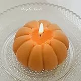 Candela profumata alla zucca, candela di soia fatta a mano, candele di soia danese, decorazione per la stanza, estetico profumato, aromaterapia, decorazioni a forma di carino, 5 x 7 cm