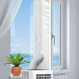 KLIM Kit Guarnizione Ventana Aria Condizionata Portatile + Compatibile con tutti i condizionatori d'aria portatili + Facile da installare + Guaina con cerniera e fissaggio adesivo (700 cm)