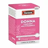 Swisse Donna Complesso Multivitaminico - 60 Compresse - Integratore multivitaminico per donna con vitamine, minerali ed erbe naturali