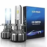 KOYOSO Lampadine H7 LED per Auto, 16000LM 80W LED Lampada Luci 6000K, 12V