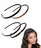 Fasce per Capelli[4 Pezzi],Cerchi per Capelli,Fasce di Plastica Semplici Fasce di Denti Pettine Fasce per, Cerchietto per Capelli Hairstyle Hairpin Headband Accessori per Capelli Uomo e Donna(4Colore)