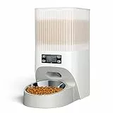 faroro 4L Distributore Automatico Cibo Gatti, Dispenser Cibo Gatti e Cani con Ciotola in Acciaio Inox, Funzione Timer e Registrazione Vocale 30S, Da 1 a 6 Pasti al Giorno