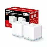 TP-Link WiFi Mesh Dual Band AC1200Mbps, 2 Porte Ethernet, Modalità Router e Access Point, Collega Fino a 100 Dispositivi, 2 Pezzi con Copertura Fino a 260 ㎡, Mercusys Halo H30(2-pack)
