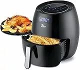 Uten Friggitrice ad Aria 6,5 Litri, Due Tipi di griglie, 1800W, Friggitrice Senza Olio con 8 Programmi, Air Fryer XXL, LED Touch Screen, 32 Ricette PDF, Senza PFOA&BPA