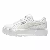 PUMA Karmen Logobsession, Scarpe da Ginnastica Donna, Bianca Bianca Oro, 40 EU