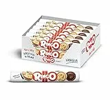 Pavesi Snack Ringo Vaniglia, 12 Pack da 165 g, Biscotti Farciti con Crema al Gusto Vaniglia, Snack per Merenda o Pausa Studio, Formato Tubo