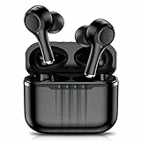 ganopterygon Cuffie Bluetooth 5.3, Auricolari Bluetooth Senza Fili con Stereo HiFi e Microfono HD Cuffie In Ear con ENC Cancellazione del Rumore, 45 Ore IP7 Impermeabili Cuffie Wireless Nero
