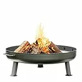 Czaja Stanzteile Braciere Bonn Ø80cm - con foro di scarico dell'acqua - caminetto per esterno, ciotola del fuoco per terrazza e giardino