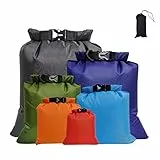 TSLBW Borsa impermeabile 6 Pezzi Dry Bag Sacchetto Secco di Immersione Deriva Borsa per Viaggi Rafting Deriva Nuoto Snorkeling Campeggio Ciclismo Pesca Kayak Accessori