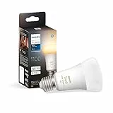 Philips Hue White Ambiance Lampadina Smart LED, Bluetooth, Dimmerabile, E27, 8W