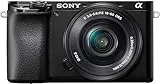 Sony Alpha 6100L - Kit Fotocamera Digitale Mirrorless con Obiettivo Intercambiabile SELP 16-50mm, Sensore APS-C, Video 4K, Real Time Eye AF, Real Time Tracking, ILCE6100B + SELP1650, Nero