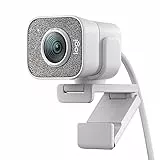 Logitech StreamCam – Webcam per Live Streaming su Youtube e Twitch, Full HD 1080p a 60 fps, Connessione USB-C, Facial Tracking, Autofocus, Video Verticali, Grigio Chiaro