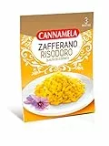 Cannamela, Zafferano Risodoro, 3 bustine, Ideale per Risotto, Paella, Pesce, Carni Bianche, Dolci
