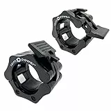 RPM Power Barbell Collar - Coppia di Pinze Blocca Dischi, Ultra Bloccante, Bilanciere da 50 mm, Inserimento e Rilascio Rapido, Protezioni in Gomma Antiurto