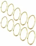 YADOCA 10 Pezzi Acciaio Inossidabile Anelli Impilabili per Donne Ragazze 1MM Anello dell'articolazione Midi Band Comfort Fit