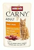animonda Carny Adult, cibo umido per gatti, Manzo + Pollo 12 x 85 g