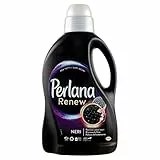 Perlana Renew Lana Nero, Detersivo Lavatrice per capi neri e scuri, rinnova e protegge l'intensità del colore, confezione singola da 24 lavaggi