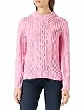 PIECES Pcassandra LS O-Neck Knit BF BC Maglione, Begonia Rosa, XS Donna