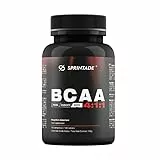Sprintade® BCAA 4:1:1 100 Compresse, Aminoacidi Ramificati Leucina, Isoleucina, Valina, Vegane, Integratore Alimentare Pre e Post Workout per Massa Magra (100 Compresse)