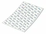 SIGEL SB190 Ricarica nastro biadesivo per mattonelle acustiche da parete, 18 x 2,5 cm, bianco, 4 pezzi