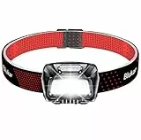 Blukar Lampada Frontale LED, 2000 Lumen Super Luminoso Torcia Ricaricabile USB con Sensore Movimento, 6 Modalità di Illuminazione, IPX5 Impermeabile per Campeggio,Corsa,Pesca