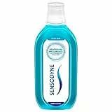 Sensodyne Cool Mint, Collutorio Protezione Giornaliera per i Denti Sensibili, Alito Fresco, Senza Alcool, Gusto Menta, 500ml