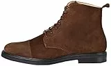 FIND Lace Up Leather - Stivali classici Uomo, Marrone, 43 EU