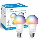 TP-Link Tapo Smart Bulb, Smart WiFi LED Light, E27, 8.7W, Works with Amazon Alexa(Echo and Echo Dot), Google Home, Colour-Changeable, No Hub Required - Tapo L530E(2-pack)[Energy Class F]