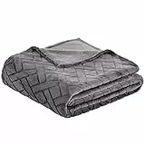 Amazon Basics copriletto Vellutata in Pile, 150 x 200 cm, Grigio