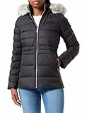 Tommy Hilfiger Tyra Piumino con Pelliccia, Black, S Donna