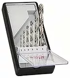 Bosch Professional 6 pz. Set Punte per Metallo HSS-G (Ø 2-8 mm, Robust Line, Accessori per trapani)