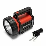 VELAMP Doomster Basic Torcia Lanterna Luce da Ispezione LED 100 Lumen 1W. Funziona con 1 pila 4R25 o 4 LR20. Impermeabile IP44. per Campeggio, Pesca, Trekking. 1 W, Rosso, 20.8x14.4x16.2 cm