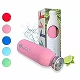 LUCKY CREATE YOURS Borraccia Termica 500 ml (425 ml di capacità) 13,5oz, MILK, Bottiglia Termica PORTAFORTUNA in Acciaio Inox (Rosa)
