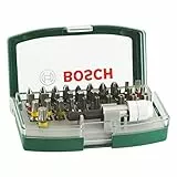 Set Bosch da 32 pz. Set di bit di avvitamento (bit PH, PZ, esagonali, T, TH, S, accessori trapano e cacciavite)