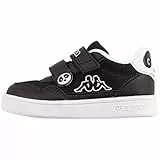 Kappa Codice Stile: 280023m pio M, Scarpe da Ginnastica Unisex-Bimbi 0-24, Nero Bianco, 24 EU