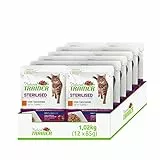 Natural Trainer Sterilised Mangime umido per Gatti Adulti con Tacchino - 12 Buste x 85gr - 1020 gr