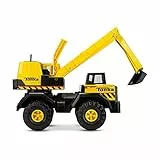Tonka 06183 Steel Classics 20 Inch Toughest Mighty Excavator, Kids Construction Toys for Boys and Girls, Vehicle Toys for Creative Play, Toy Trucks for Children Aged 3 +, Yellow & Black