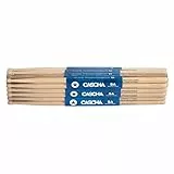 CASCHA Bacchette professionali 5A, American Hickory, 12 paia (24 bacchette)