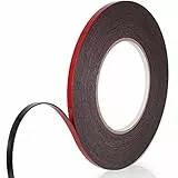 URAQT Nastro Adesivo di Montaggio, Nastro Biadesivo Tape, Nastro Extra Forte in Schiuma Acrilica, Resistenza All'acqua e Alle Alte Temperature, per Auto, Casa e Ufficio (5 mm x 10m)