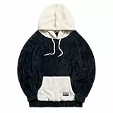 ZAFUL - Felpa da uomo con cappuccio con coulisse e tasca a canguro Cadetblue XXL