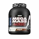 Weider Mega Mass 4000 Weight Gainer Shake per Aumento di Peso, Cioccolato, con Proteine, Creatina Monoidrato Creapure, Carboidrati Complessi, Vitamine e Minerali, Shake Aumento Massa Muscolare 3 kg