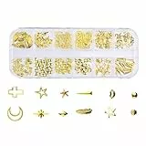 Pure Vie 240 PZ 3D Nail Arte Glitter Brillante Gemme di Strass Ornamenti di Metallo Galvanico Decorazione d'Unghie Borchie Manicure a Modelli Diversi #3