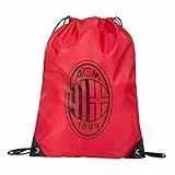 AC Milan - Sacca per Palestra, Rossa con Logo Nero, Unisex