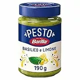 Barilla Pesto con Basilico e Limone, Senza Glutine, Sugo Pronto per Pasta Gustoso e Fresco, 190 g