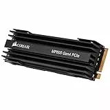 Corsair Force MP600, Unità SSD M.2 Nvme Pci-E X4 Gen4 da 2Tb, Velocità Lettura e Scrittura Sequenziale Fino a 4.950 MB/S e 4.250 MB/S, Nero